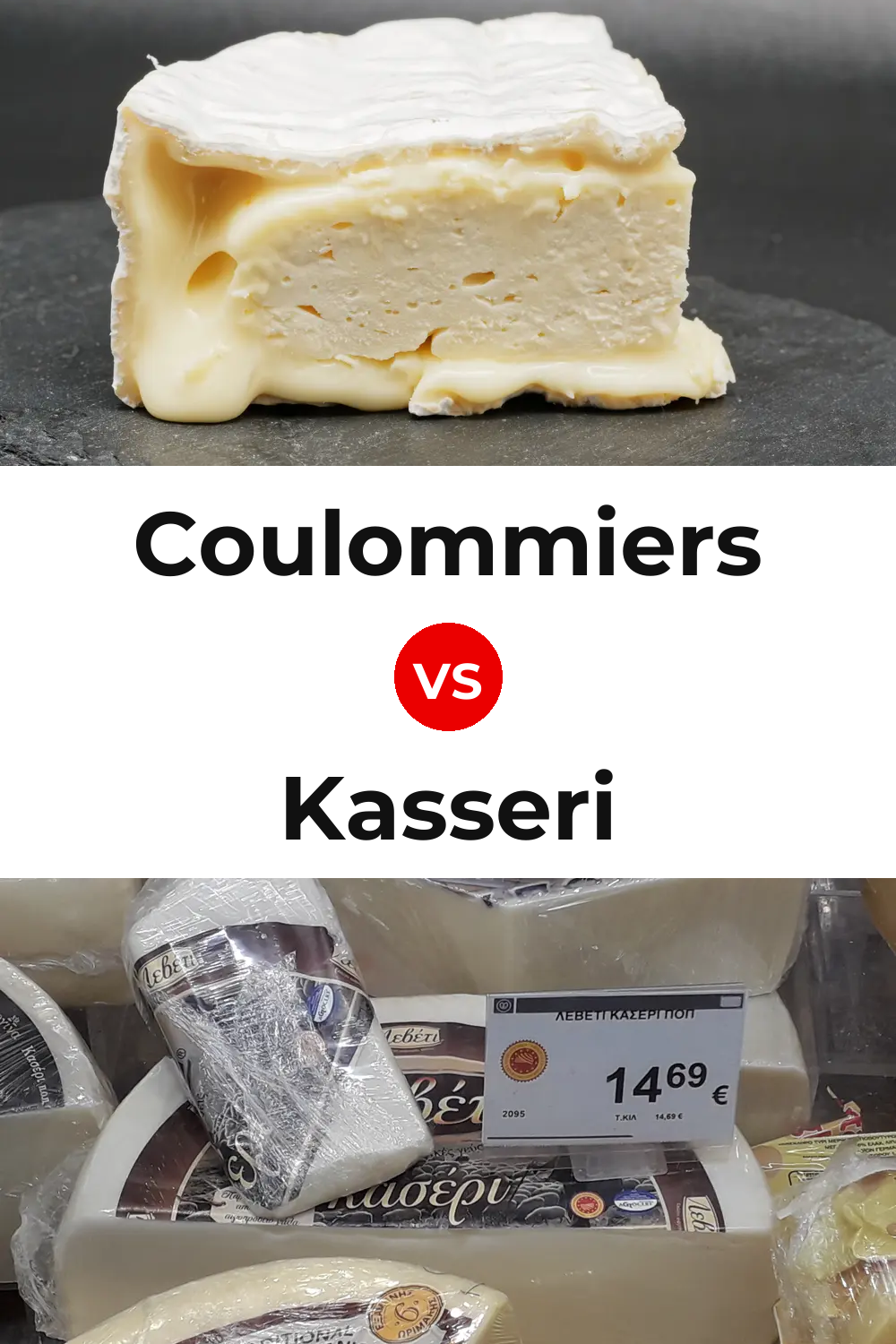 Coulommiers Cheese vs Kasseri Cheese Pinterest comparison