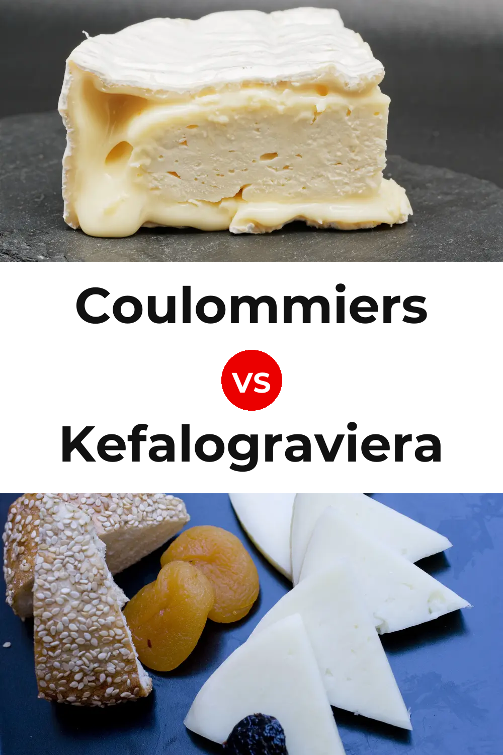 Coulommiers Cheese vs Kefalograviera Cheese Pinterest comparison
