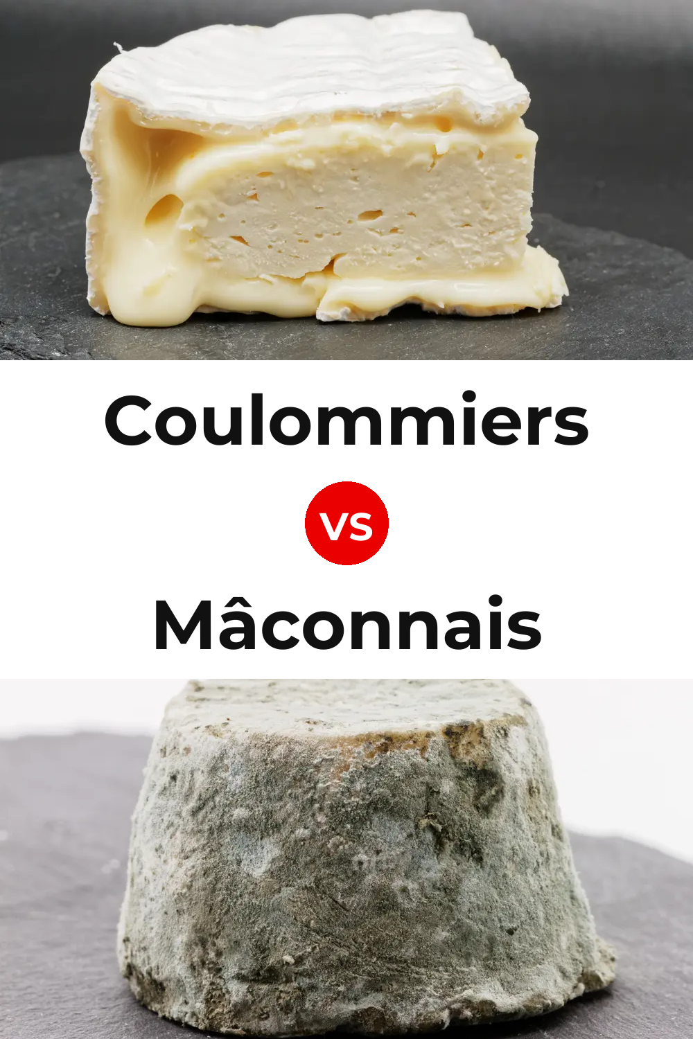 Coulommiers Cheese vs Mâconnais Cheese Pinterest comparison