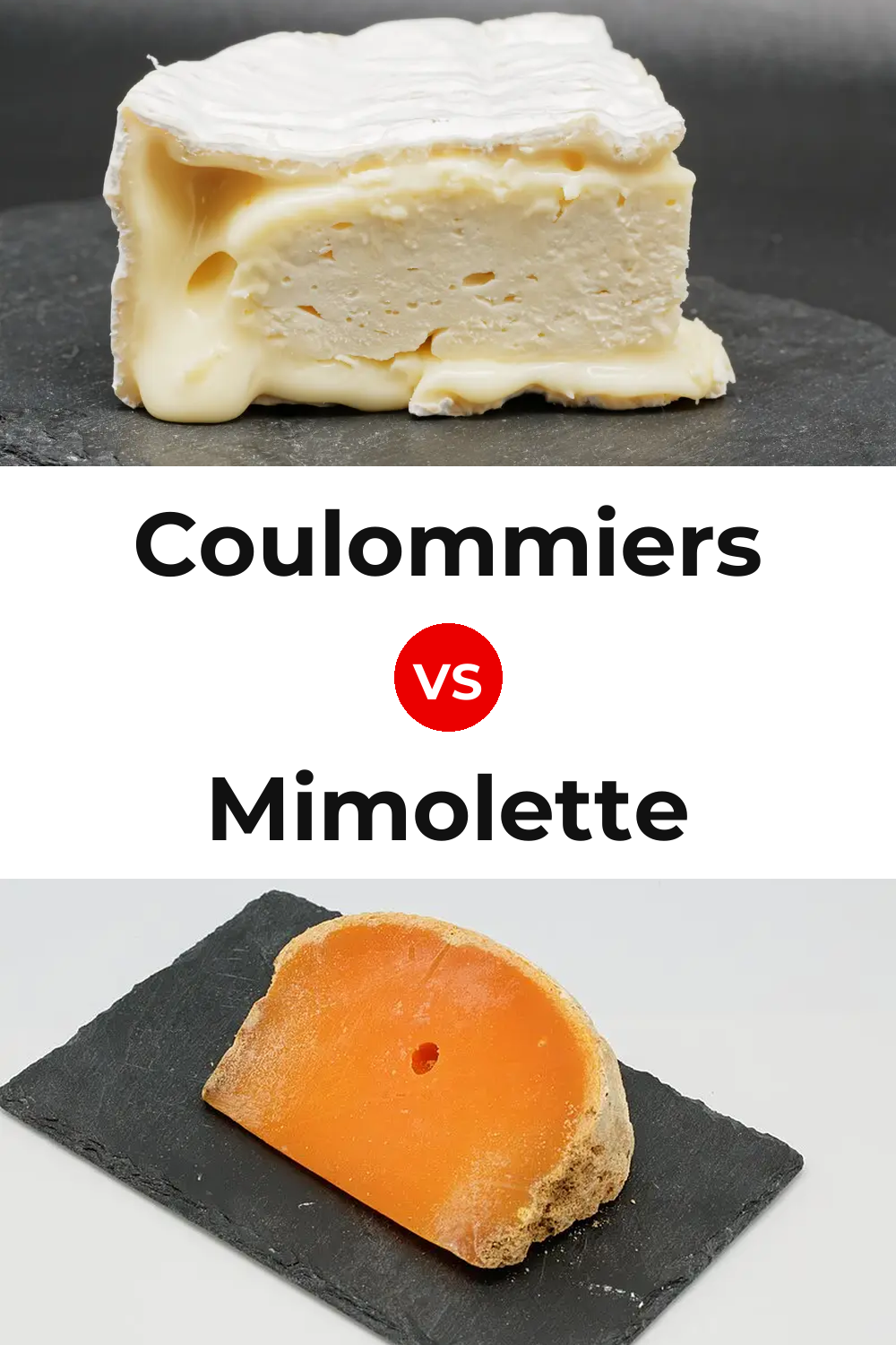 Coulommiers Cheese vs Mimolette Cheese Pinterest comparison