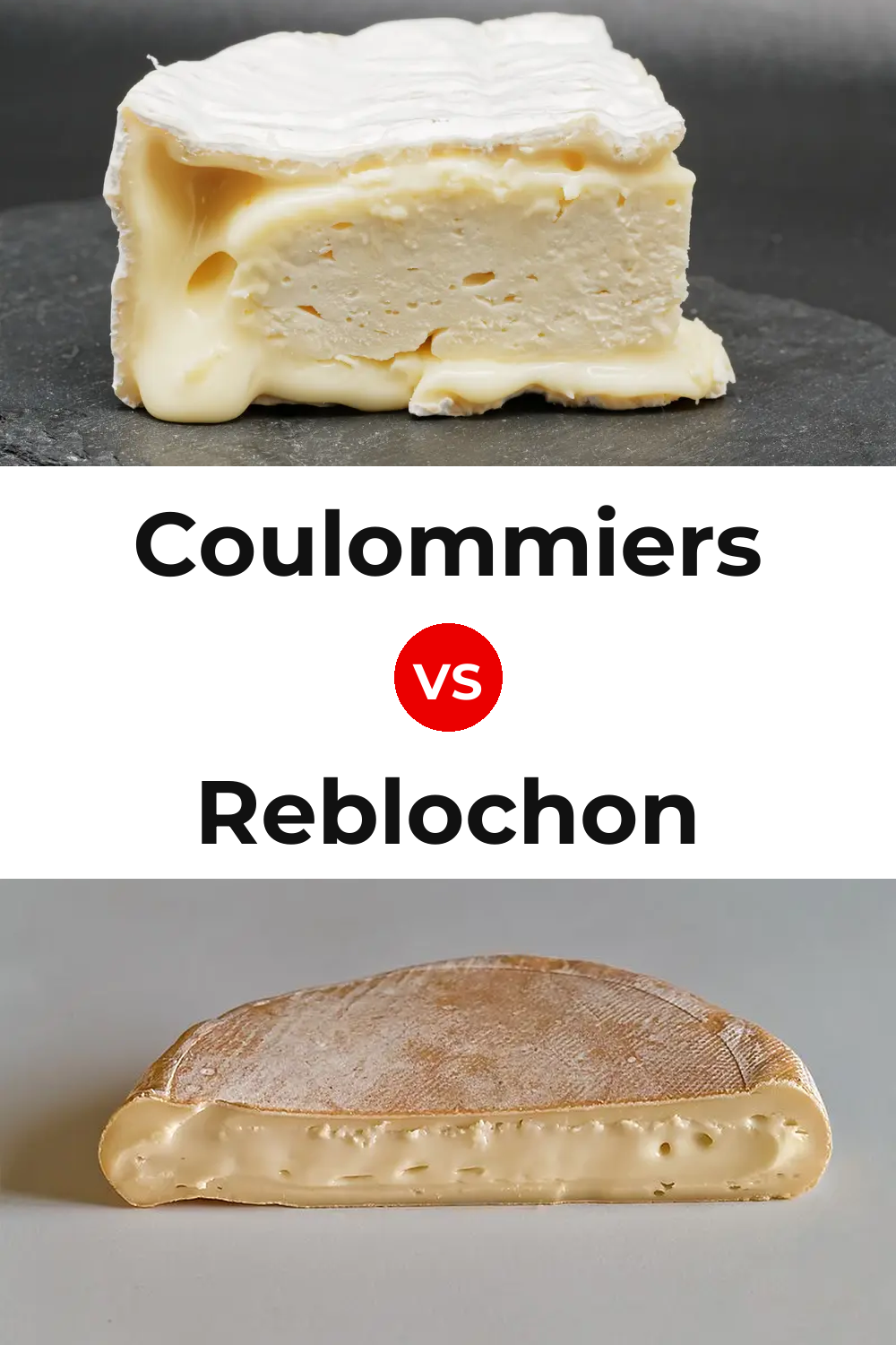 Coulommiers Cheese vs Reblochon Cheese Pinterest comparison