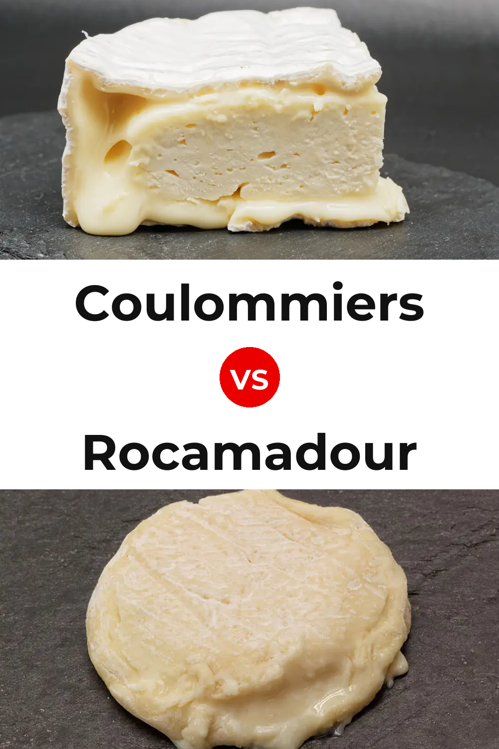 Coulommiers Cheese vs Rocamadour Cheese Pinterest comparison