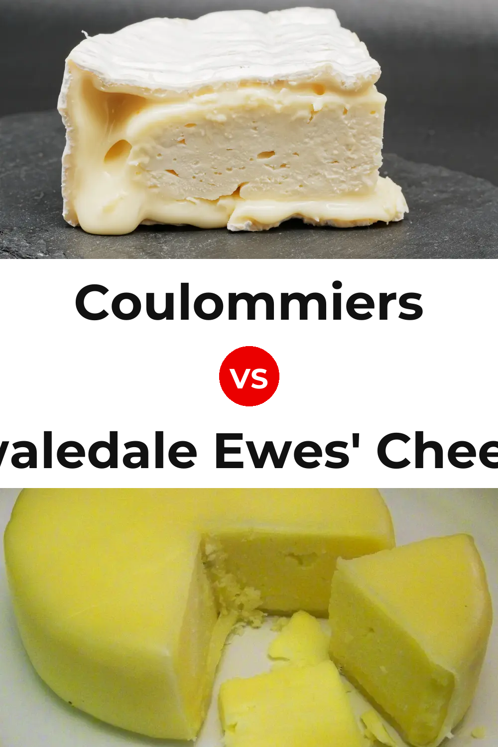 Coulommiers Cheese vs Swaledale Ewes' Cheese Pinterest comparison