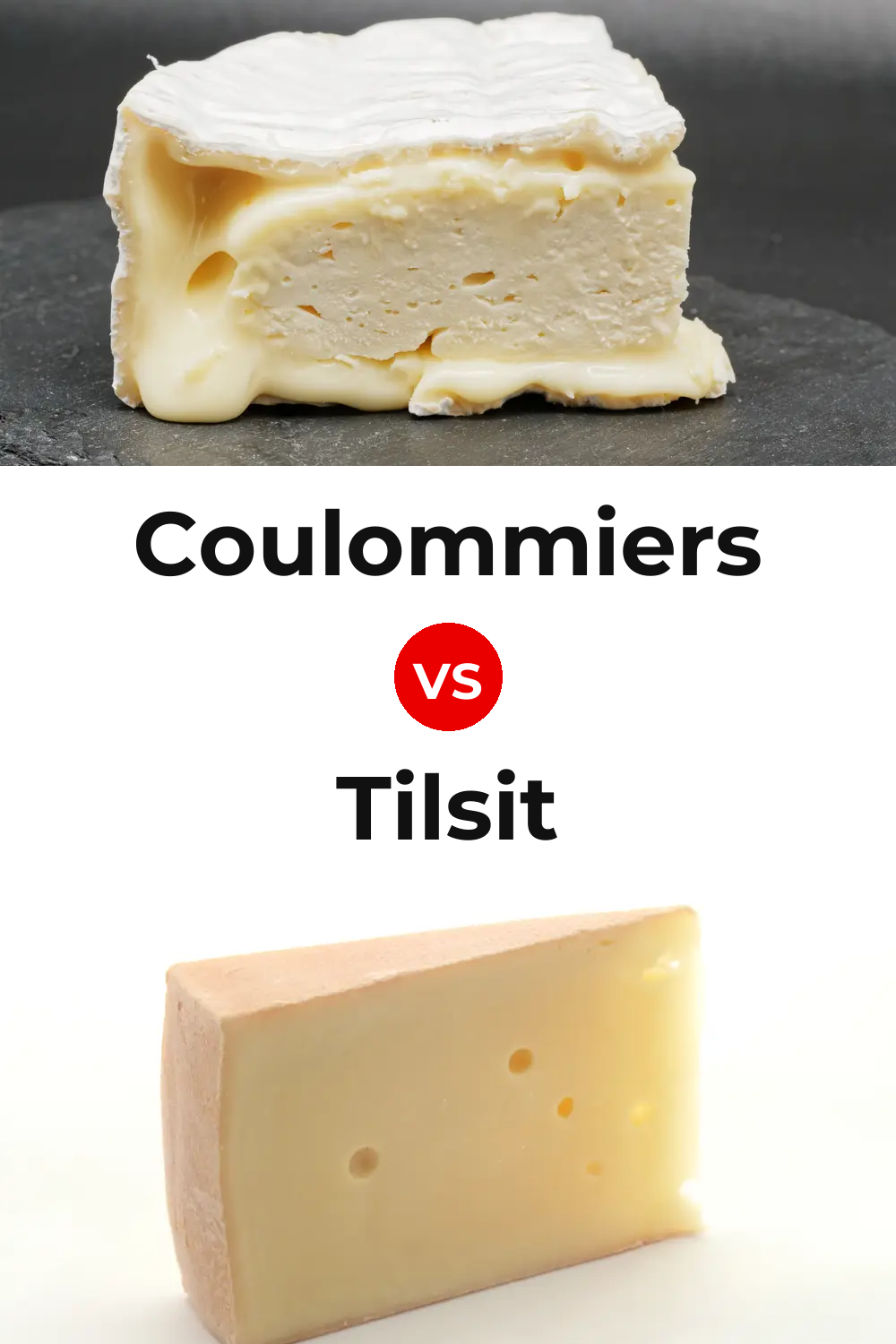 Coulommiers Cheese vs Tilsit Cheese Pinterest comparison