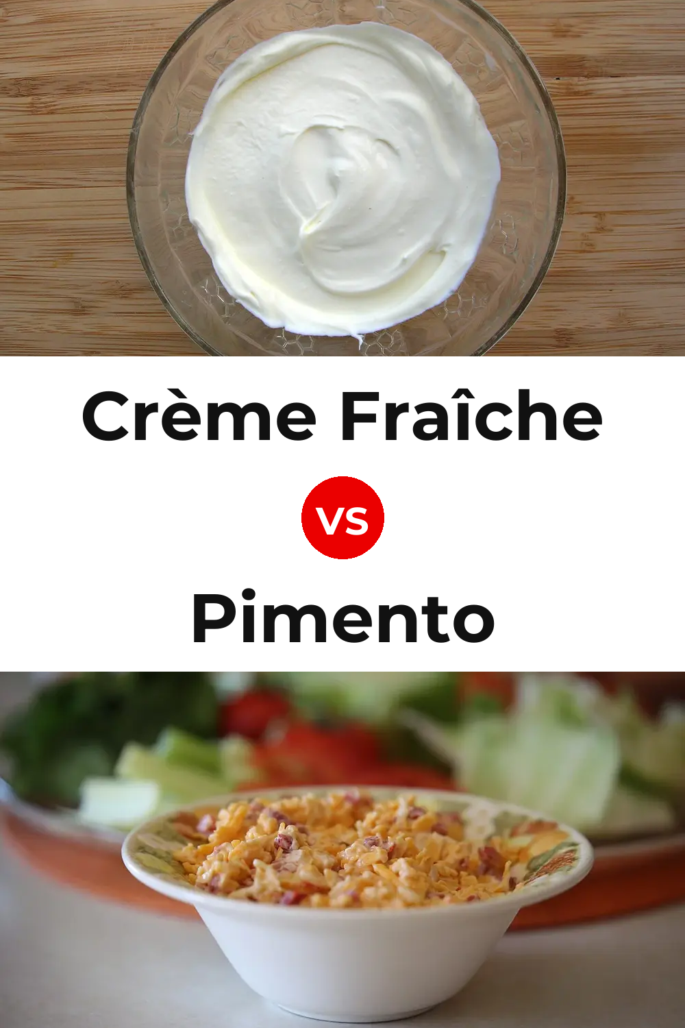 Crème Fraîche Cheese vs Pimento Cheese Pinterest comparison