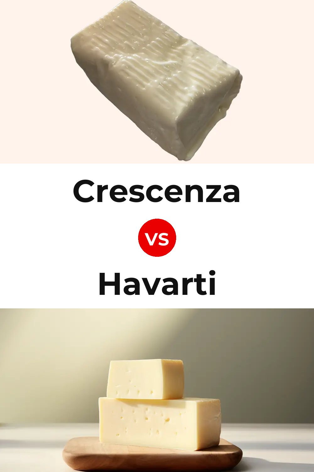Crescenza Cheese vs Havarti Cheese Pinterest comparison