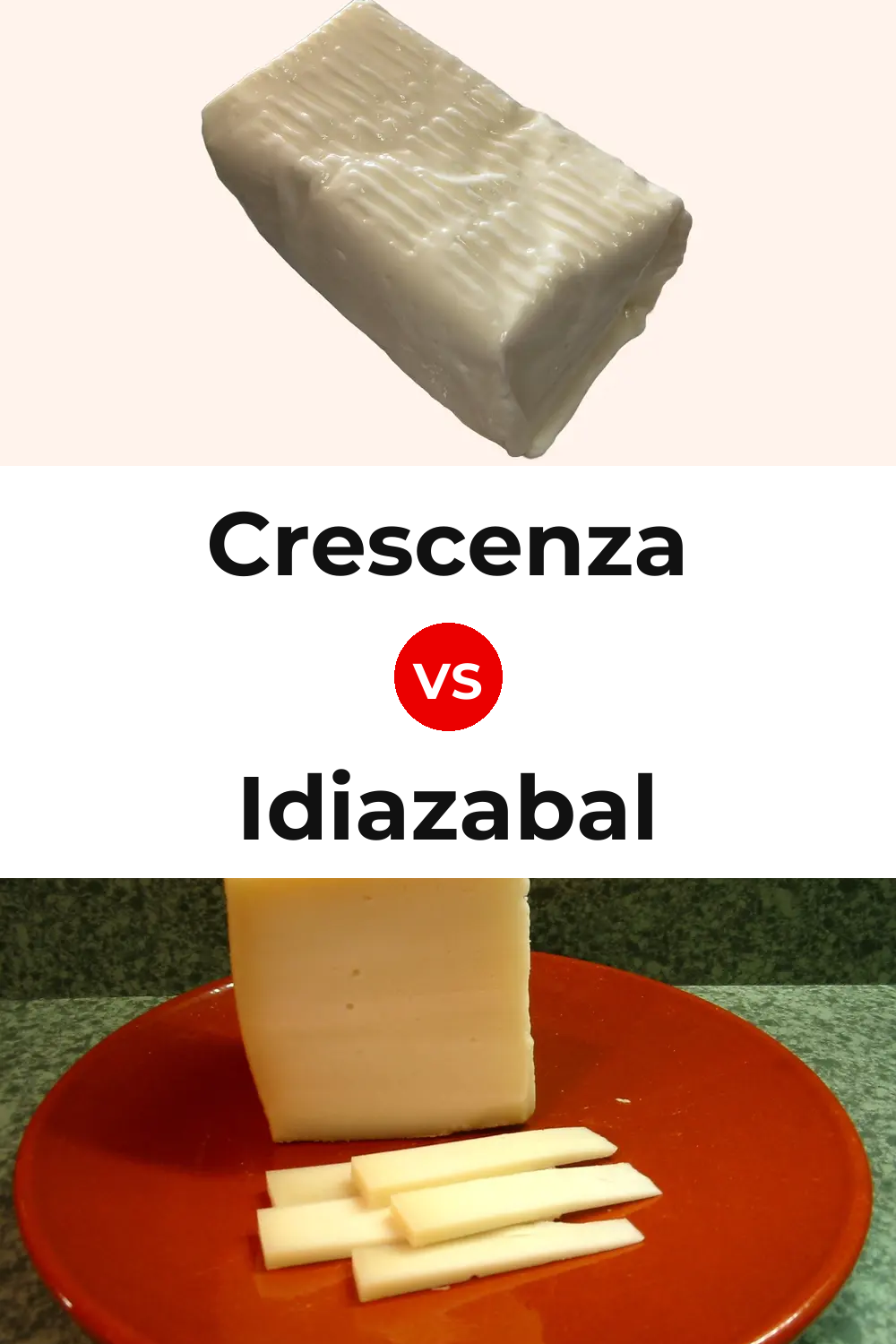 Crescenza Cheese vs Idiazabal Cheese Pinterest comparison