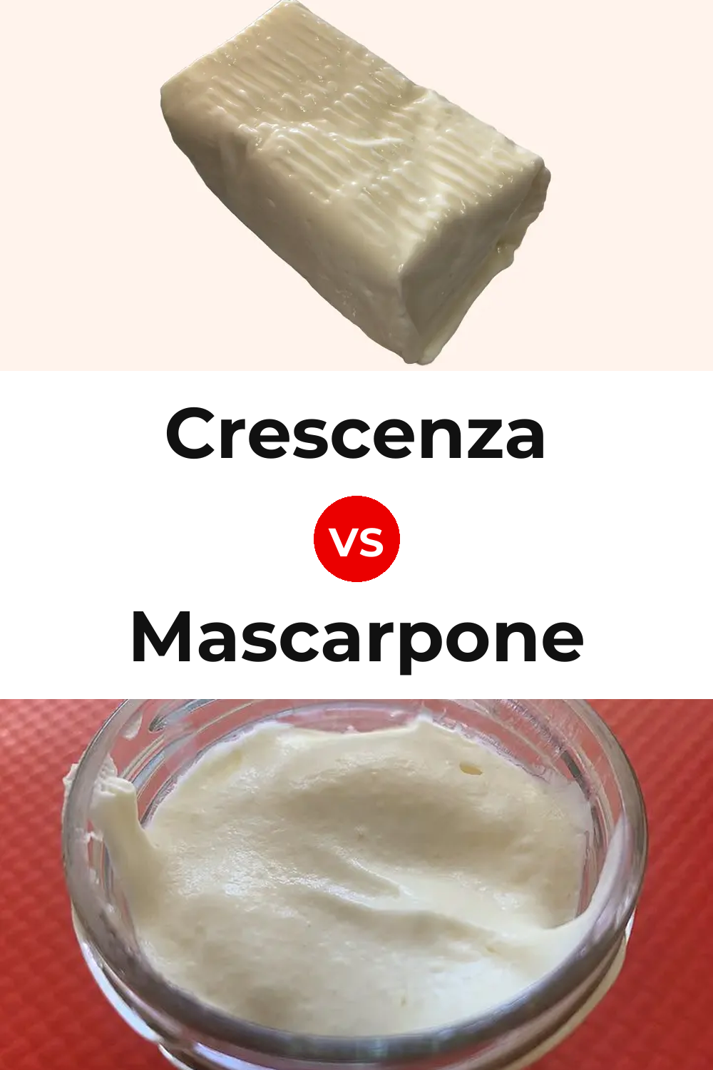 Crescenza Cheese vs Mascarpone Cheese Pinterest comparison