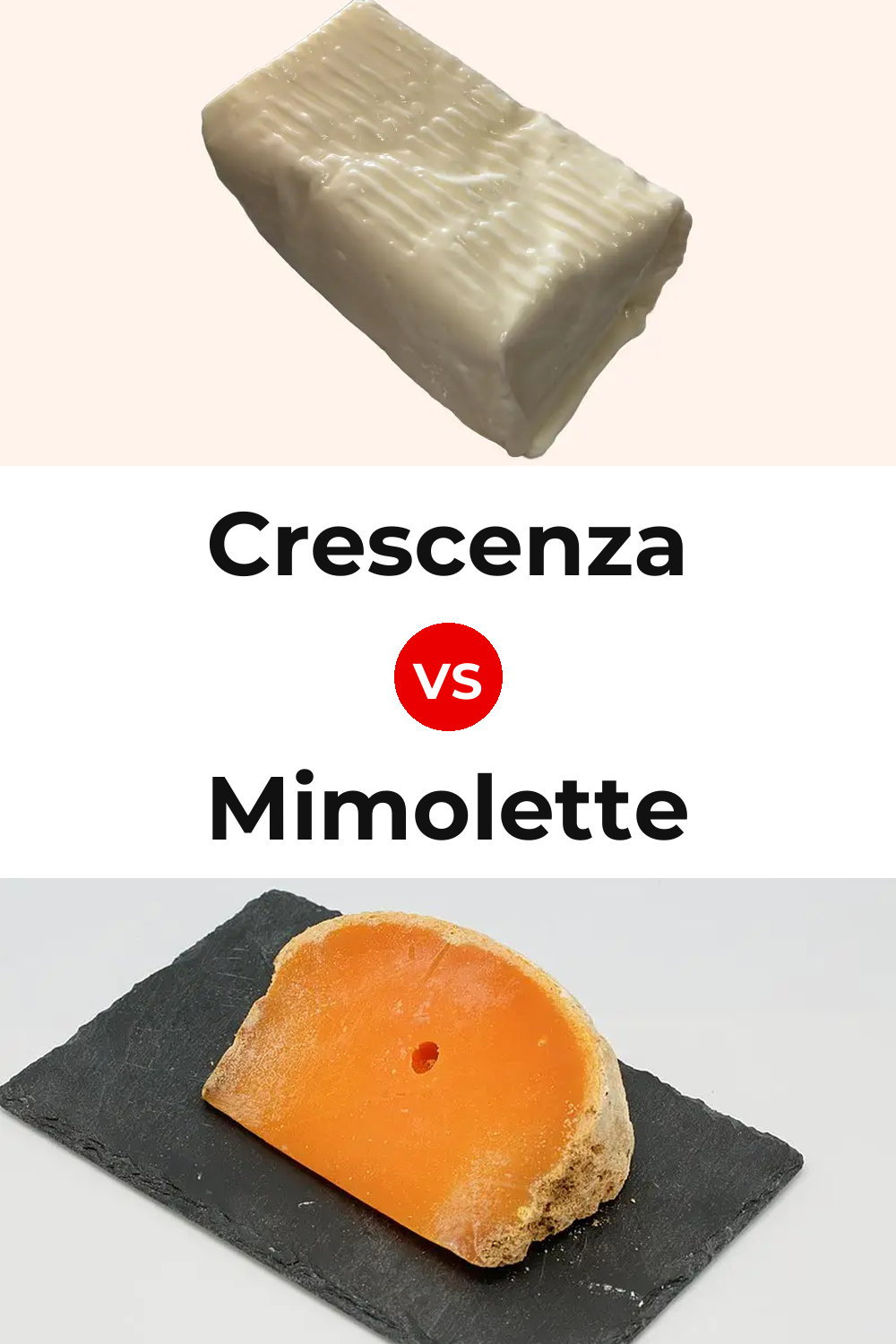 Crescenza Cheese vs Mimolette Cheese Pinterest comparison
