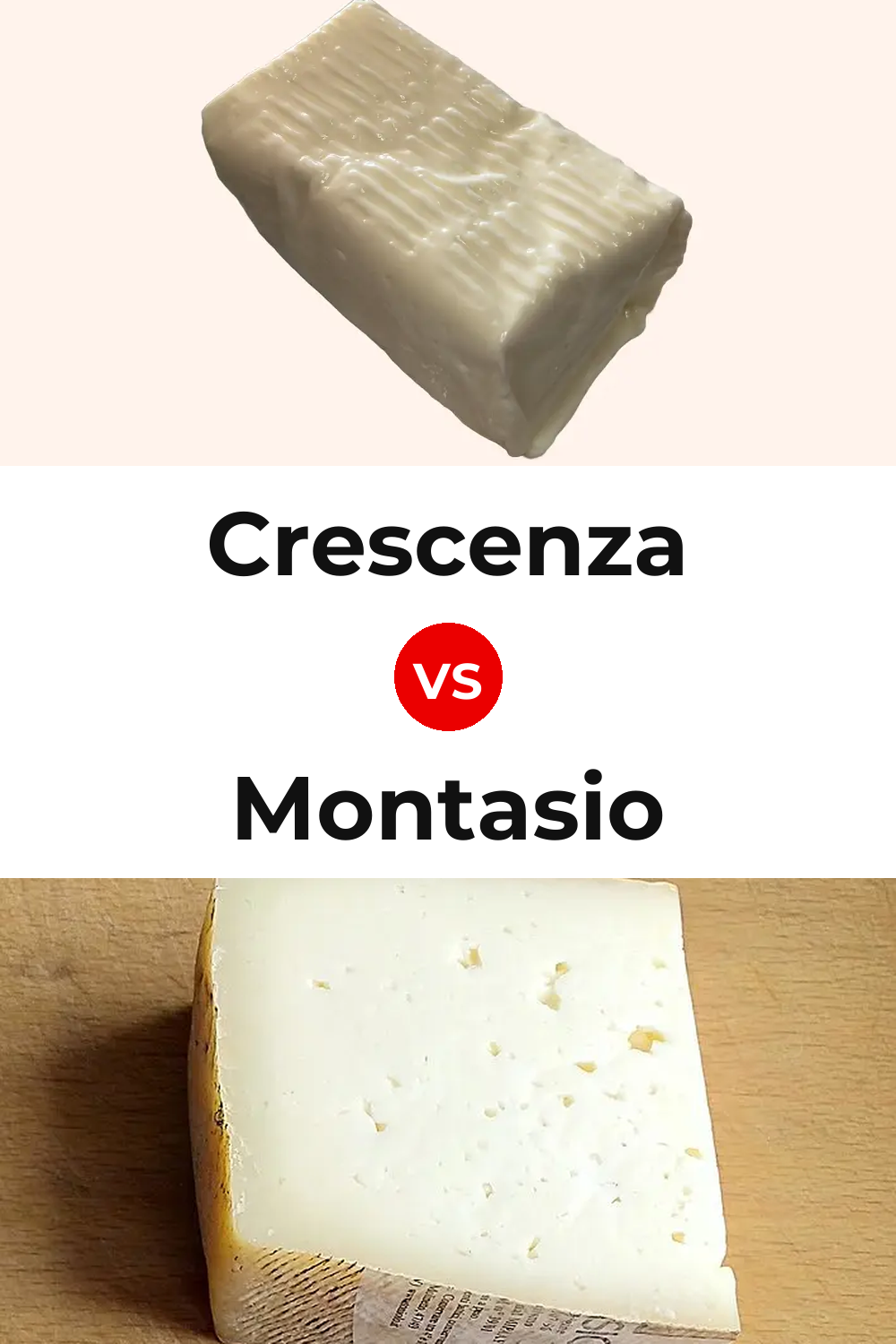 Crescenza Cheese vs Montasio Cheese Pinterest comparison