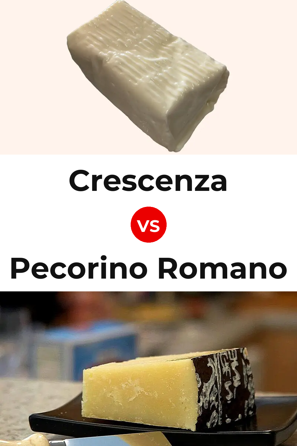 Crescenza Cheese vs Pecorino Romano Cheese Pinterest comparison