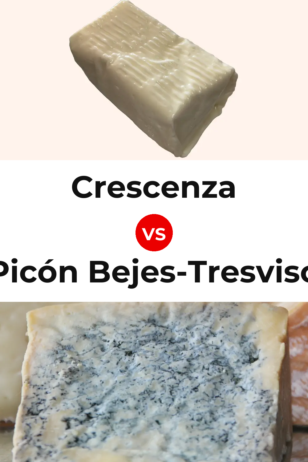 Crescenza Cheese vs Picón Bejes-Tresviso Cheese Pinterest comparison