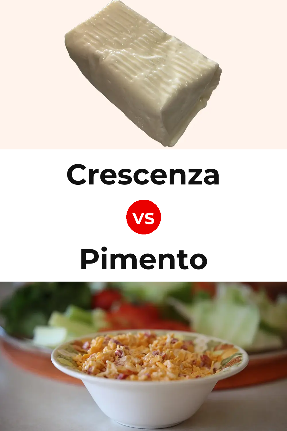 Crescenza Cheese vs Pimento Cheese Pinterest comparison