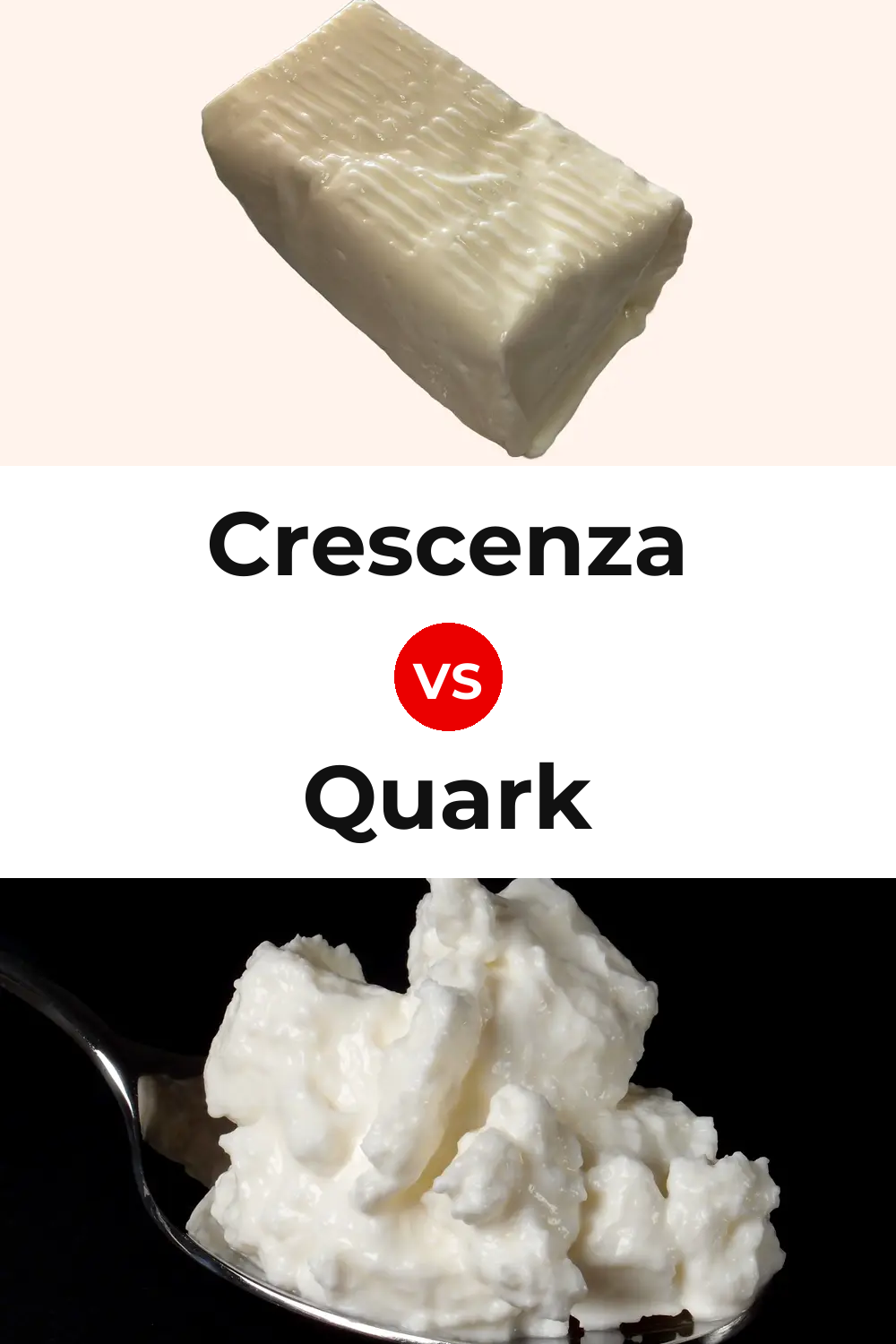 Crescenza Cheese vs Quark Cheese Pinterest comparison
