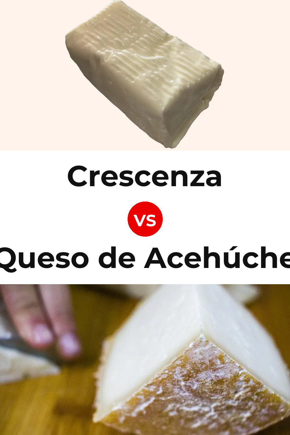Crescenza Cheese vs Queso de Acehúche Pinterest comparison