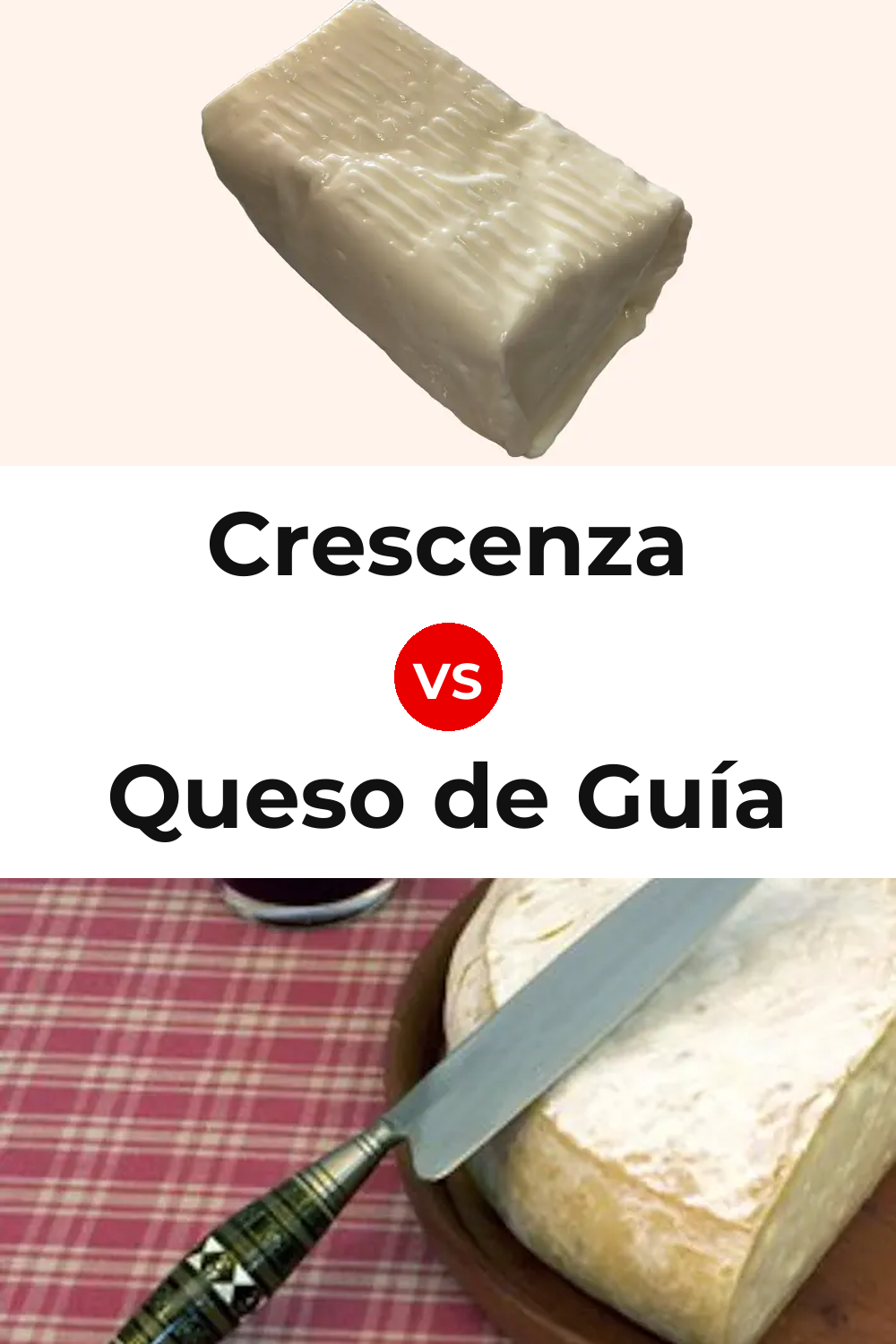 Crescenza Cheese vs Queso de Guía Pinterest comparison