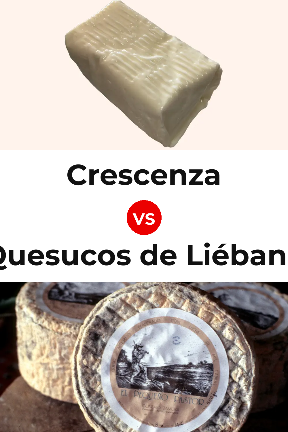 Crescenza Cheese vs Quesucos de Liébana Cheese Pinterest comparison