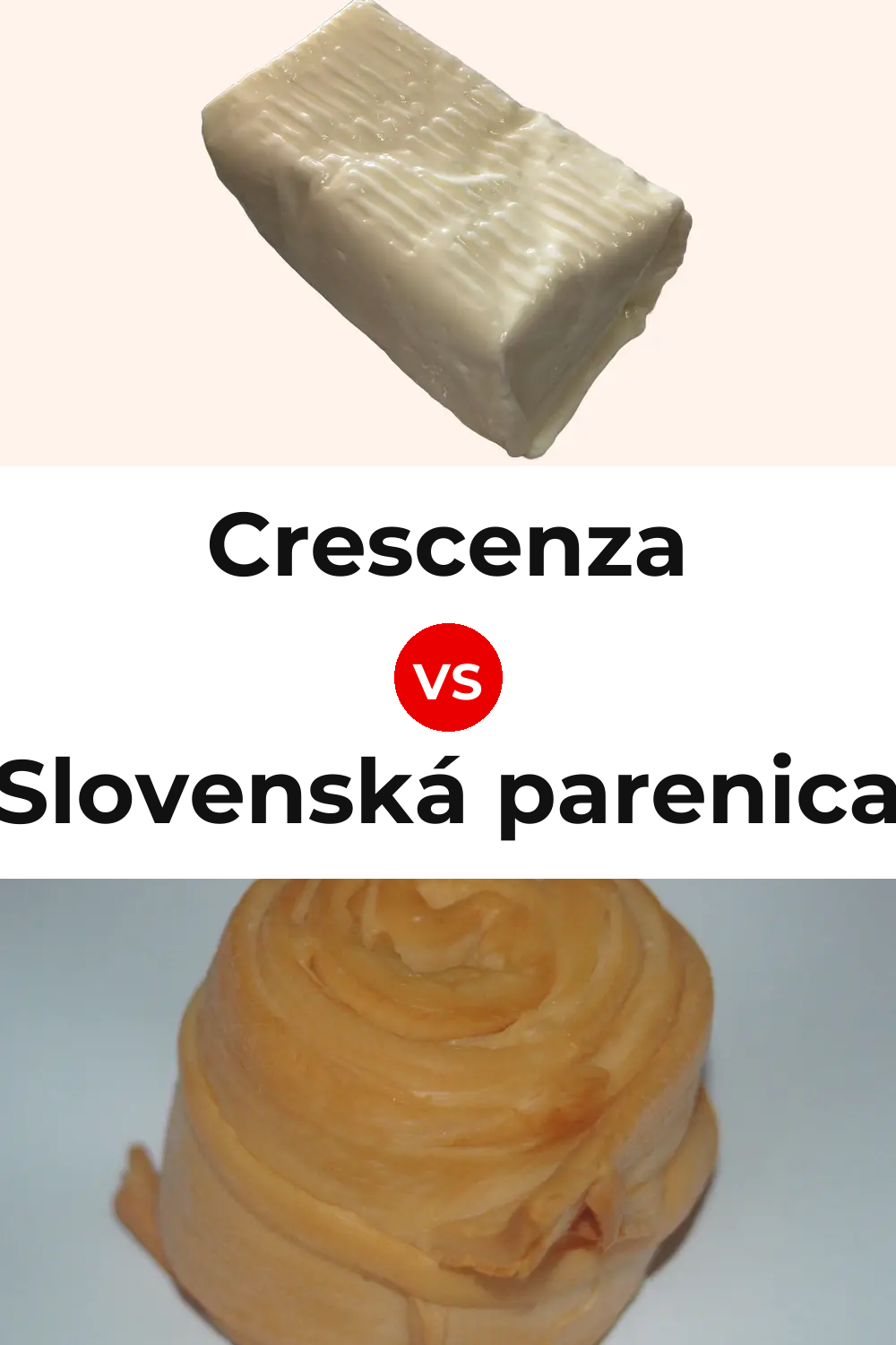 Crescenza Cheese vs Slovenská parenica Cheese Pinterest comparison
