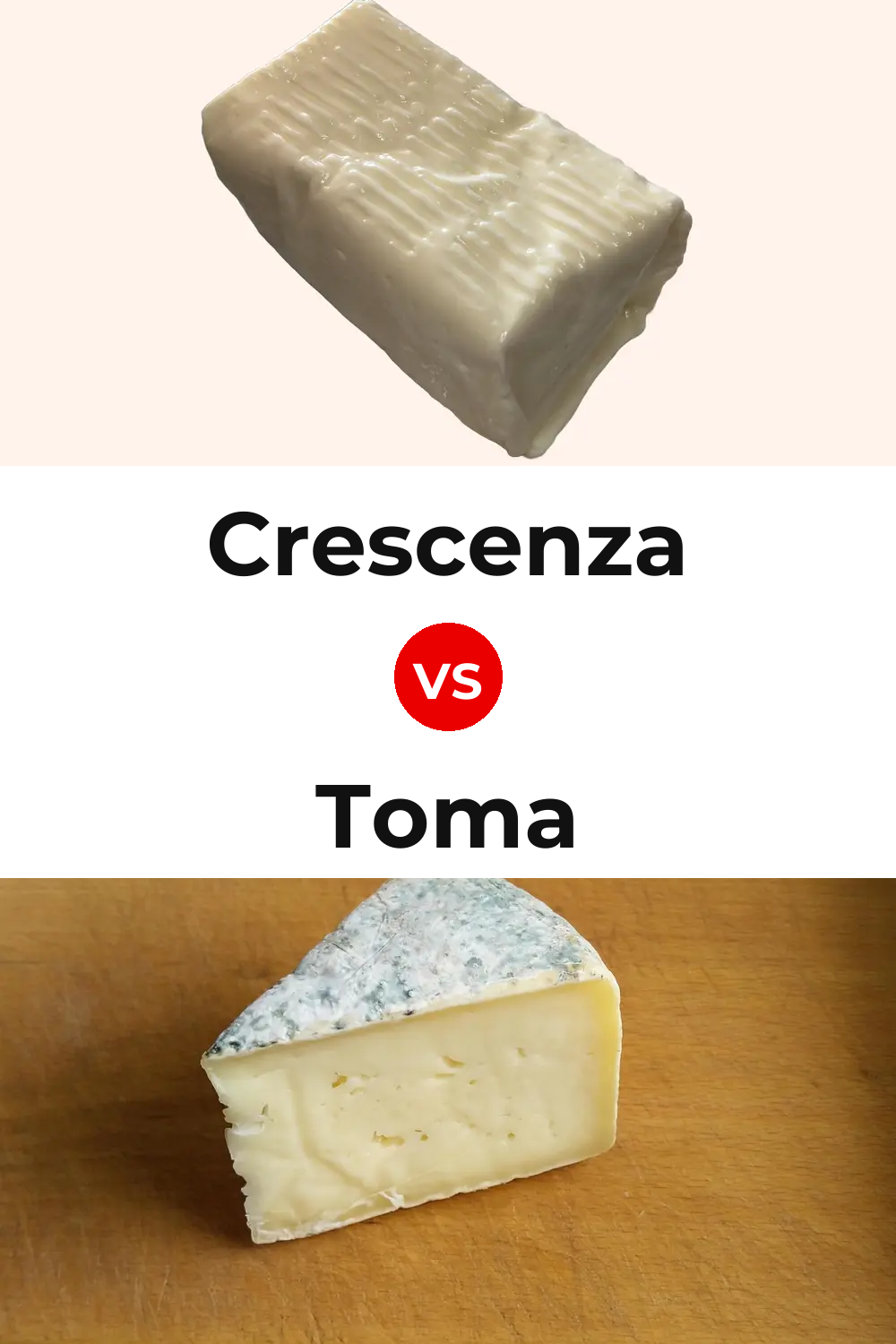 Crescenza Cheese vs Toma Cheese Pinterest comparison