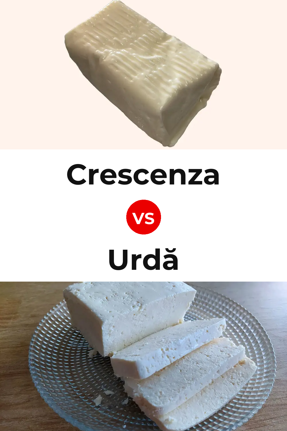 Crescenza Cheese vs Urdă Cheese Pinterest comparison