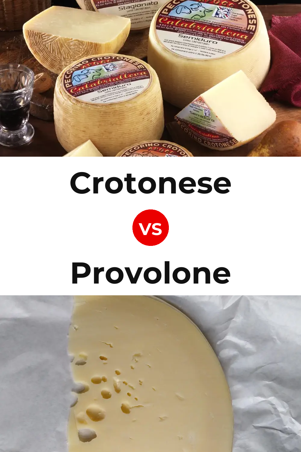 Crotonese Cheese vs Provolone Cheese Pinterest comparison