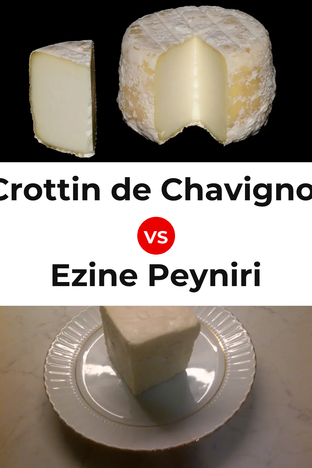 Crottin de Chavignol Cheese vs Ezine Peyniri Cheese Pinterest comparison