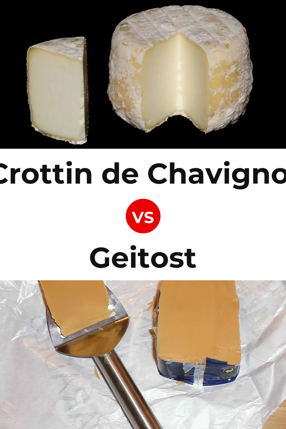 Crottin de Chavignol Cheese vs Geitost Cheese Pinterest comparison
