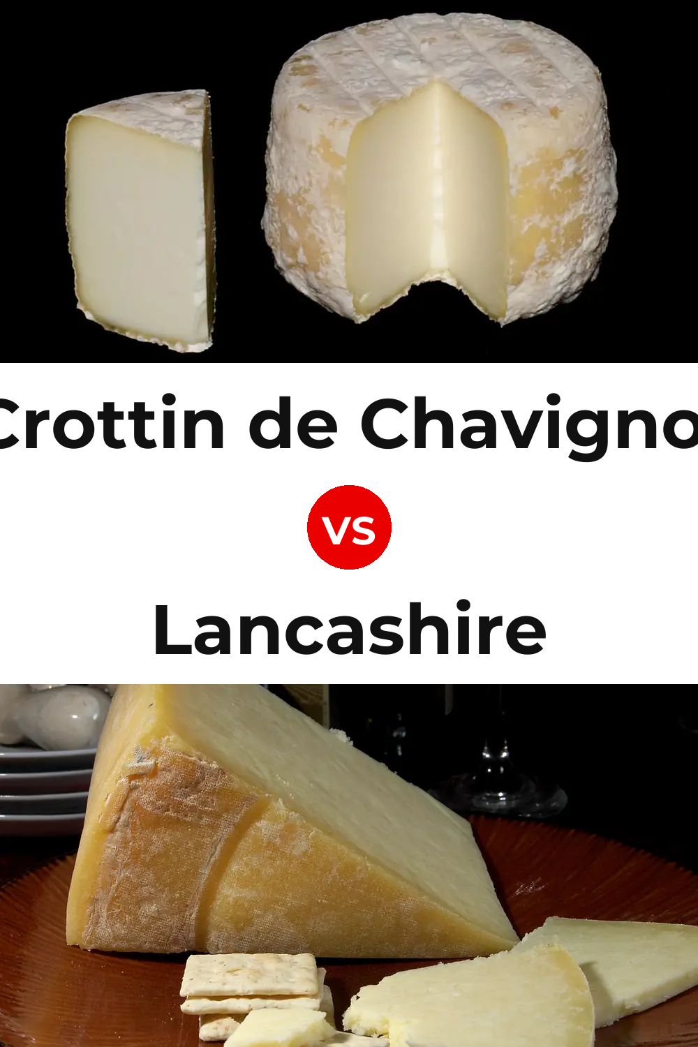 Crottin de Chavignol Cheese vs Lancashire Cheese Pinterest comparison