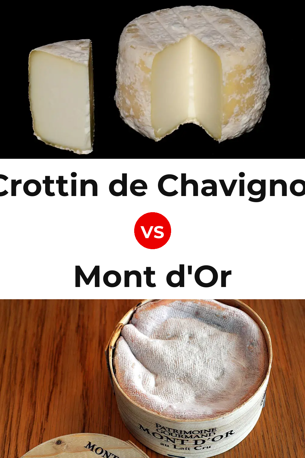 Crottin de Chavignol Cheese vs Mont d'Or Cheese Pinterest comparison