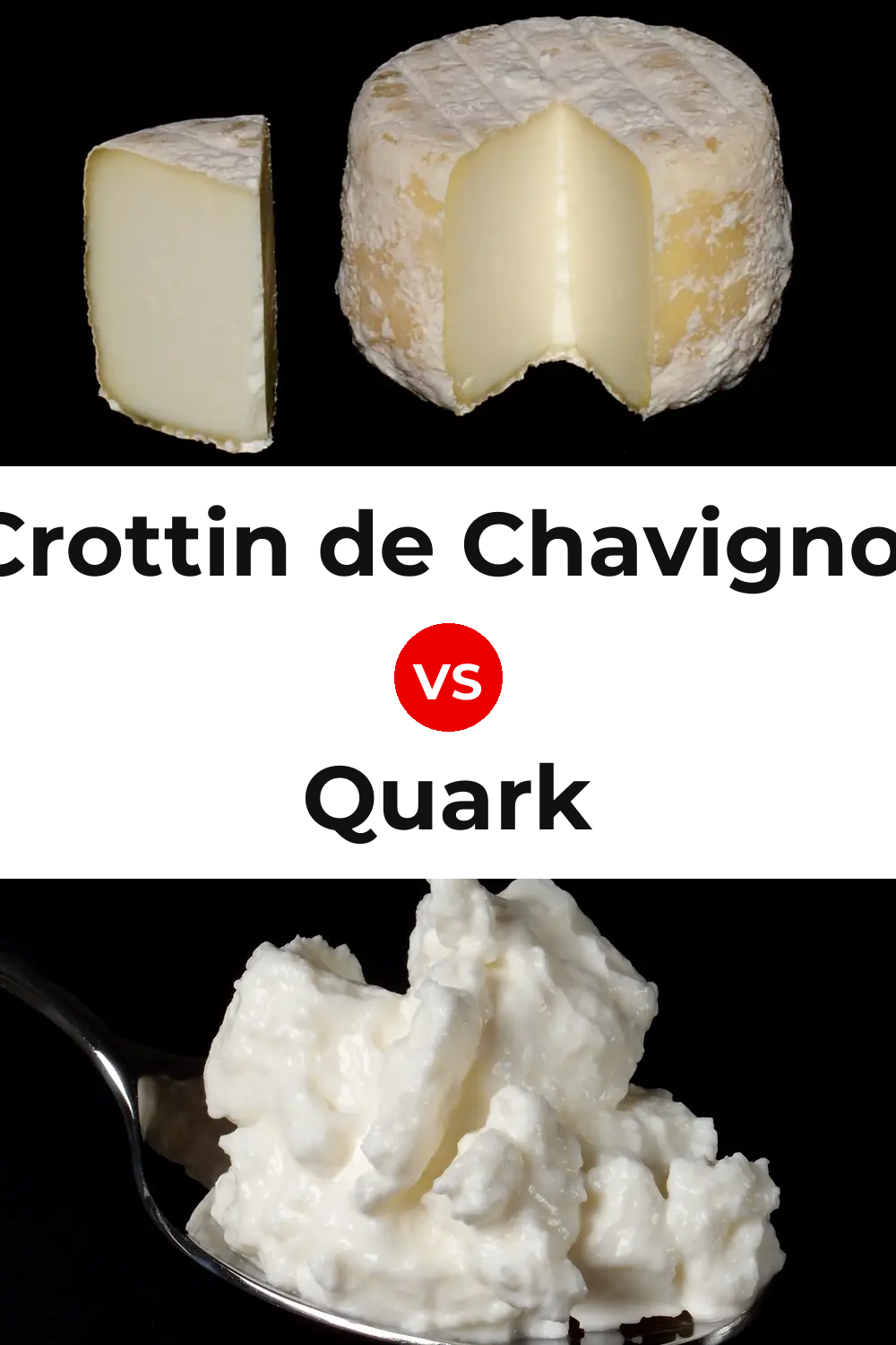 Crottin de Chavignol Cheese vs Quark Cheese Pinterest comparison