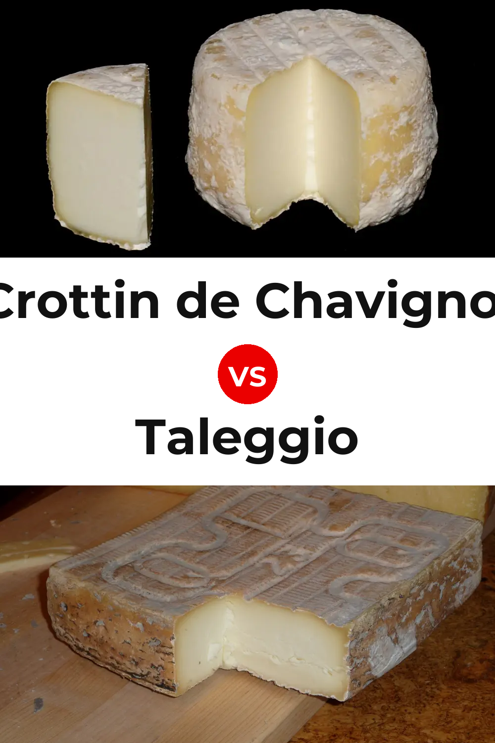 Crottin de Chavignol Cheese vs Taleggio Cheese Pinterest comparison
