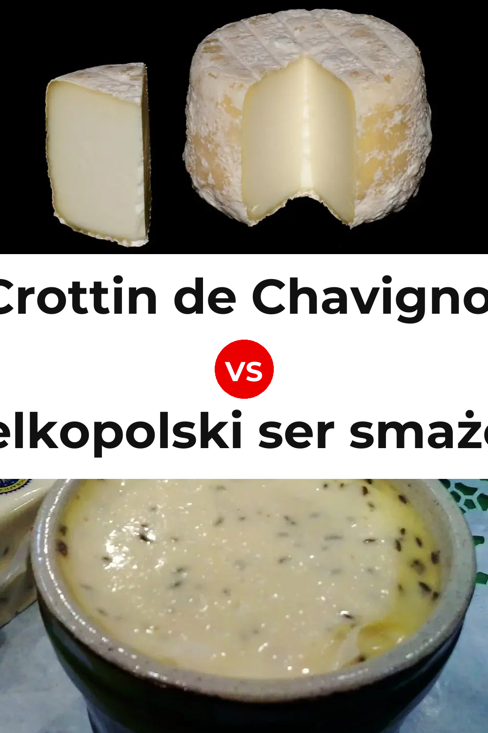 Crottin de Chavignol Cheese vs Wielkopolski ser smażony Cheese Pinterest comparison