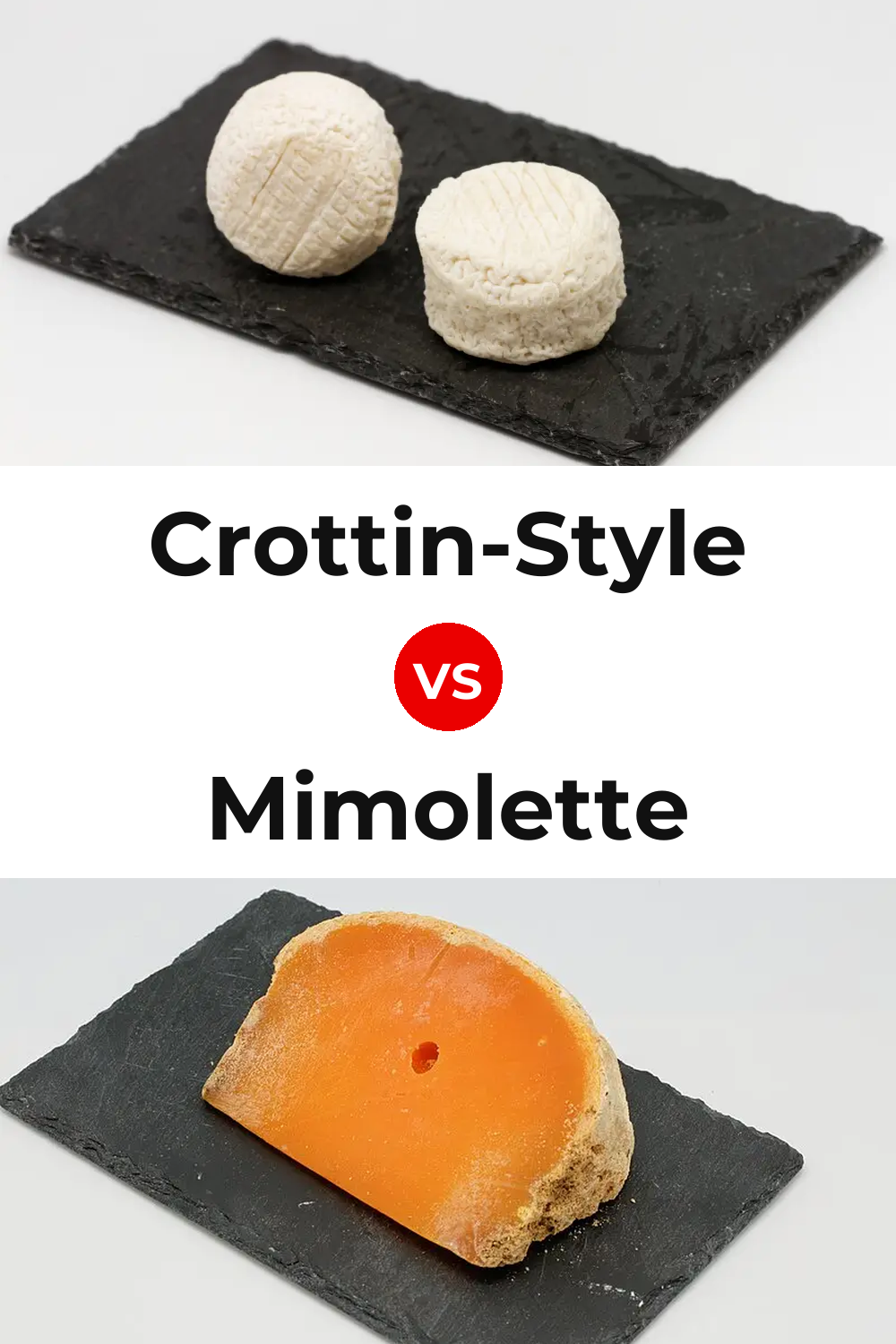 Crottin-Style Cheese vs Mimolette Cheese Pinterest comparison