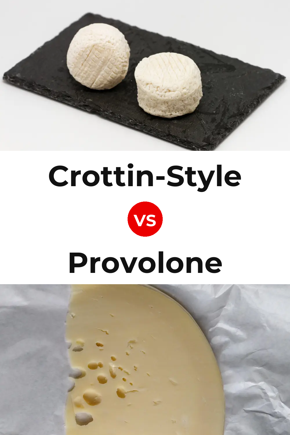 Crottin-Style Cheese vs Provolone Cheese Pinterest comparison