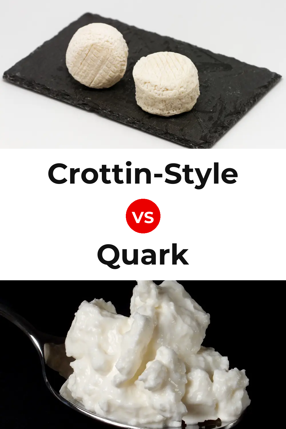 Crottin-Style Cheese vs Quark Cheese Pinterest comparison