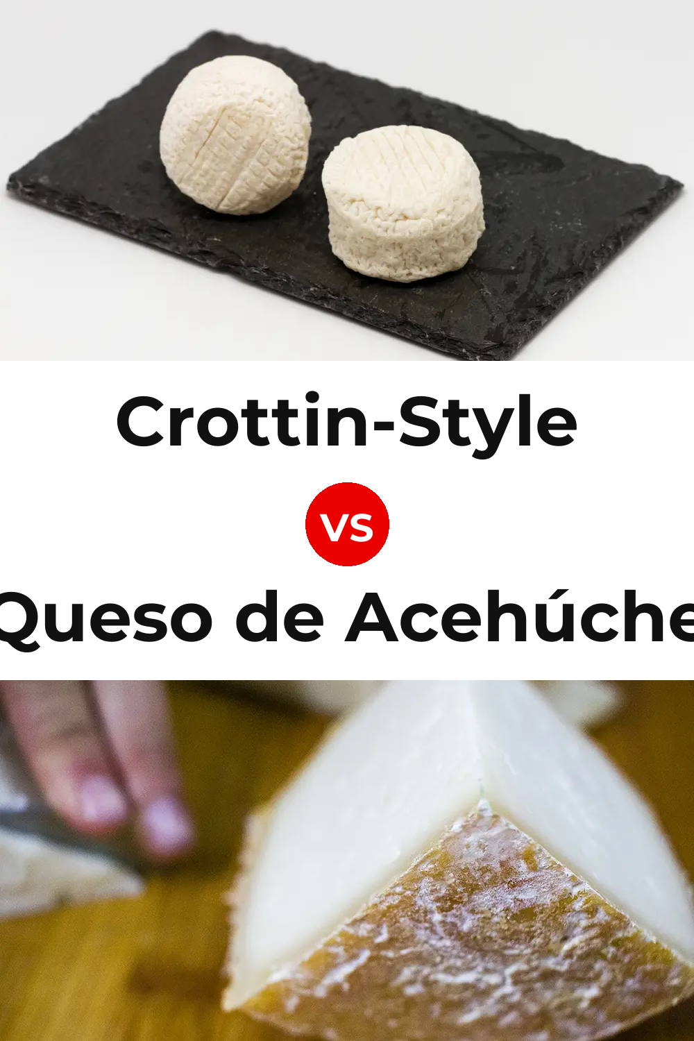 Crottin-Style Cheese vs Queso de Acehúche Pinterest comparison