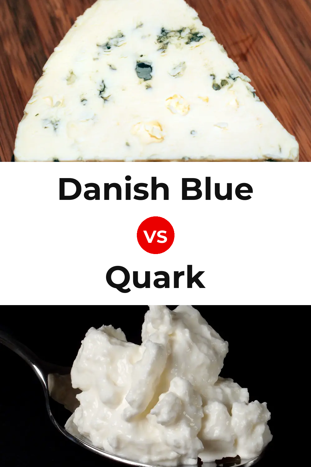 Danish Blue Cheese vs Quark Cheese Pinterest comparison