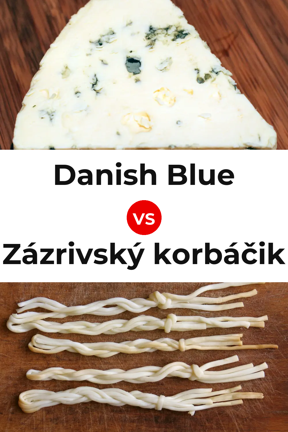 Danish Blue Cheese vs Zázrivský korbáčik Cheese Pinterest comparison