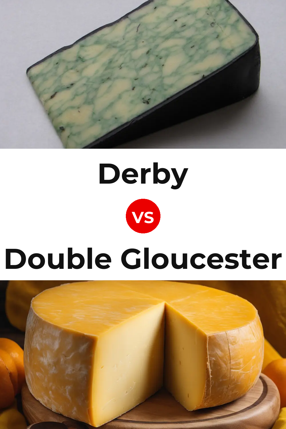 Derby Cheese vs Double Gloucester Cheese Pinterest comparison