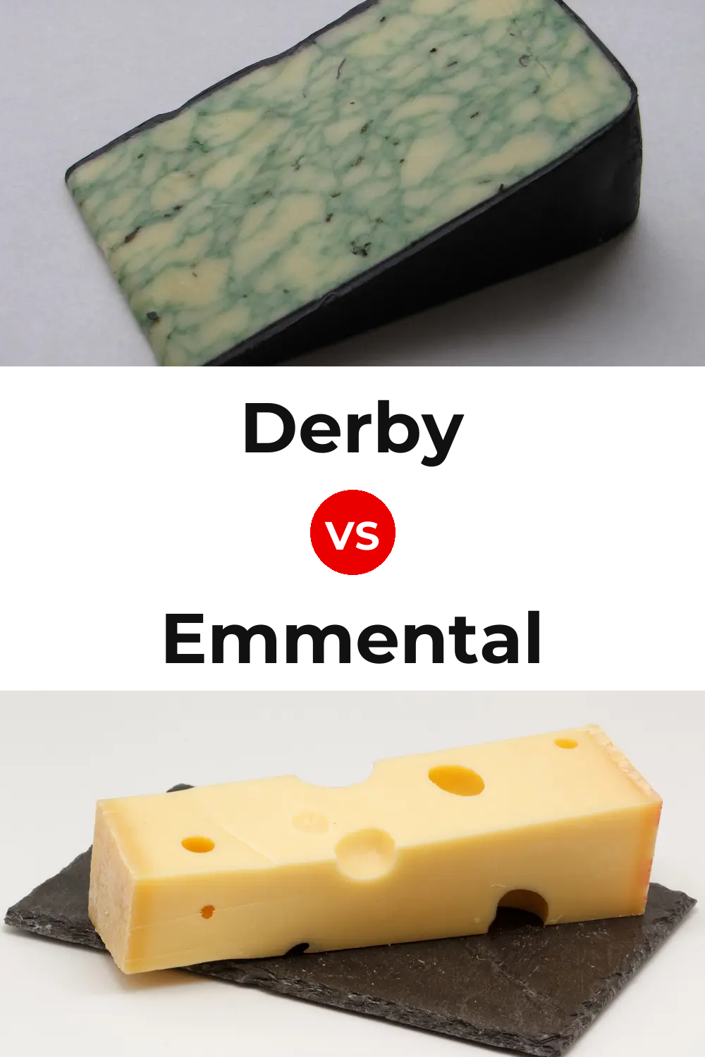 Derby Cheese vs Emmental Cheese Pinterest comparison