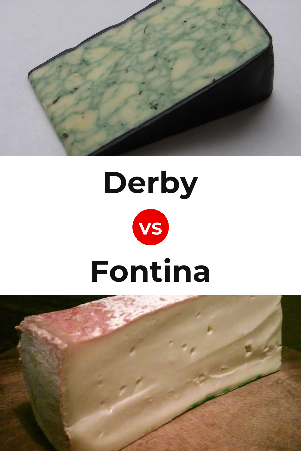 Derby Cheese vs Fontina Cheese Pinterest comparison