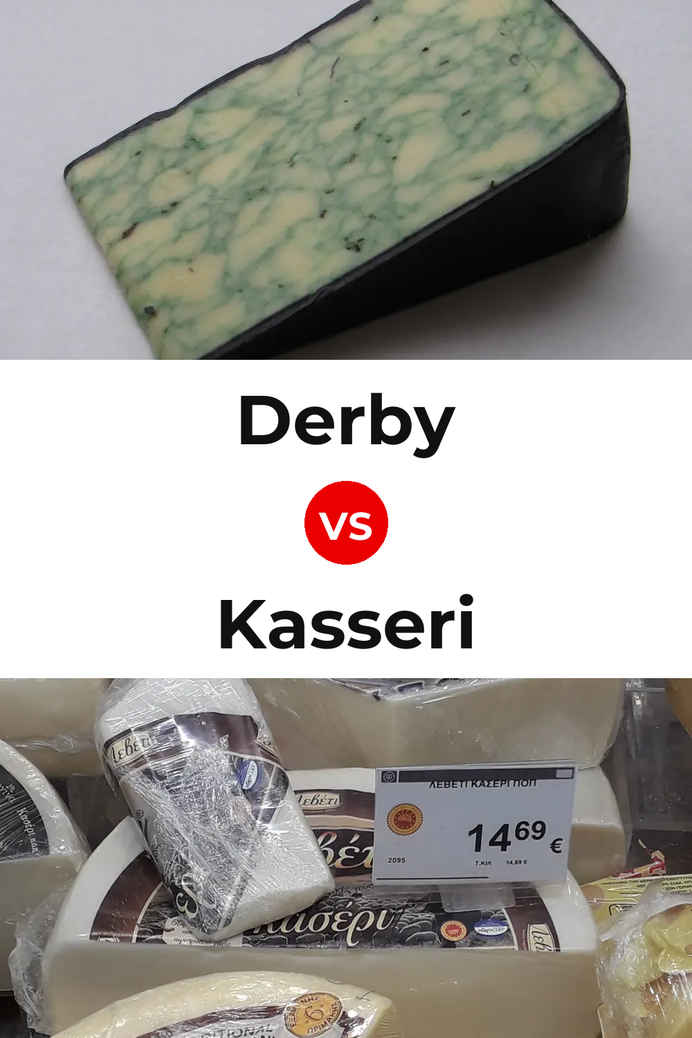 Derby Cheese vs Kasseri Cheese Pinterest comparison