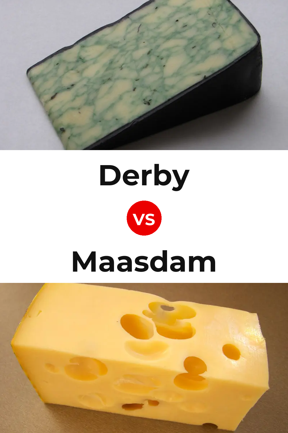 Derby Cheese vs Maasdam Cheese Pinterest comparison