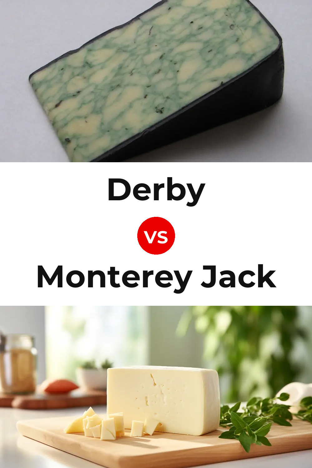 Derby Cheese vs Monterey Jack Cheese Pinterest comparison