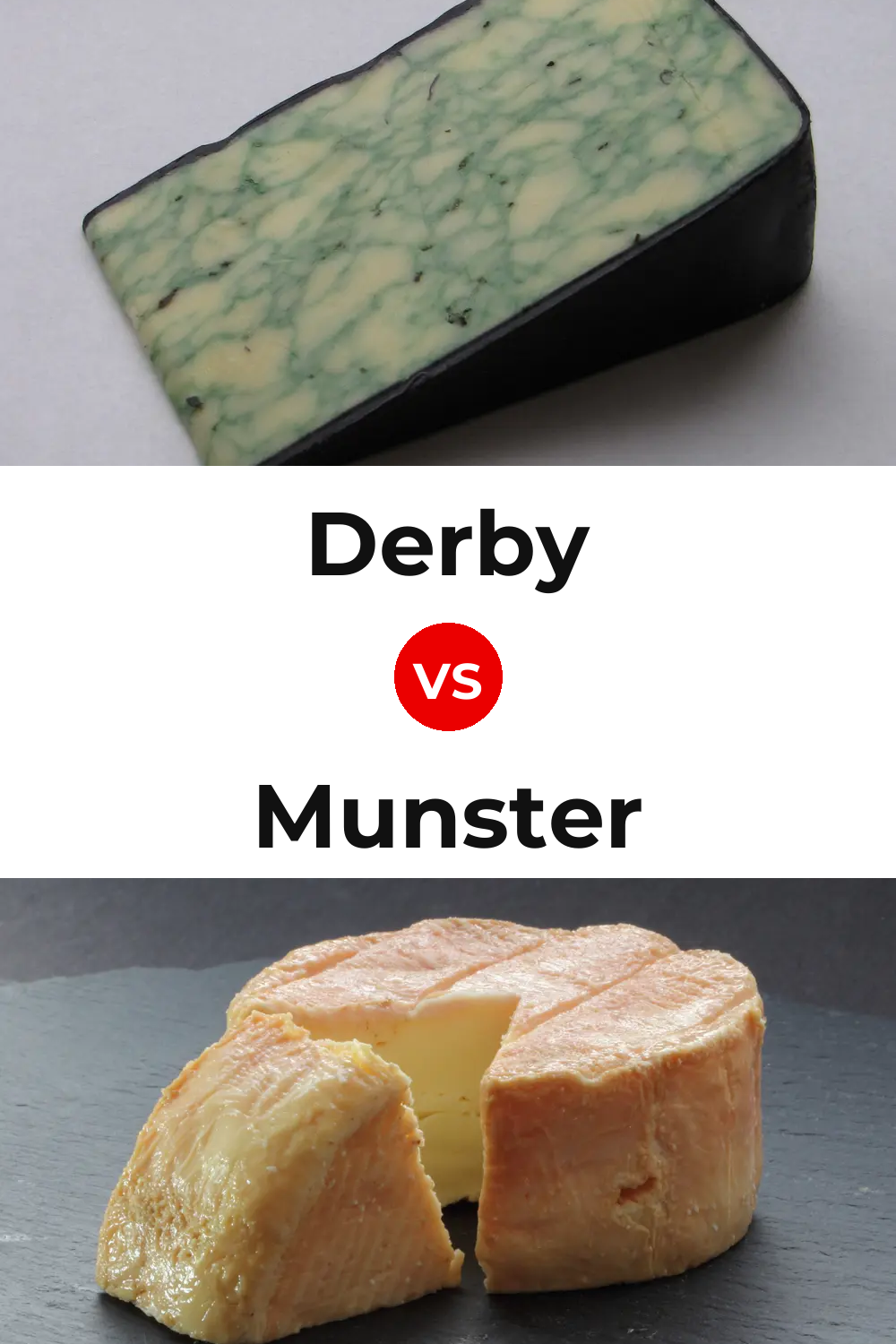 Derby Cheese vs Munster Cheese Pinterest comparison