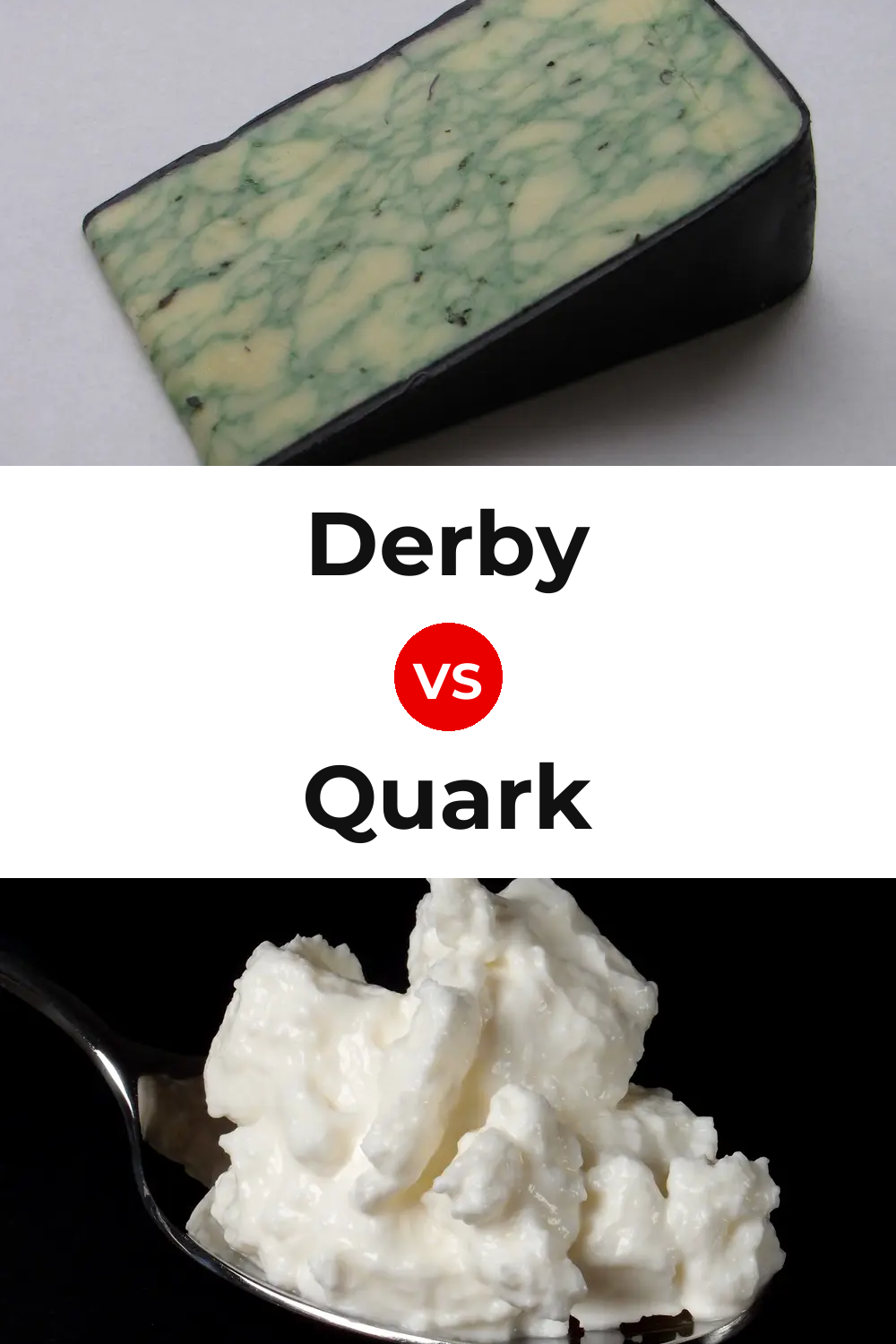 Derby Cheese vs Quark Cheese Pinterest comparison