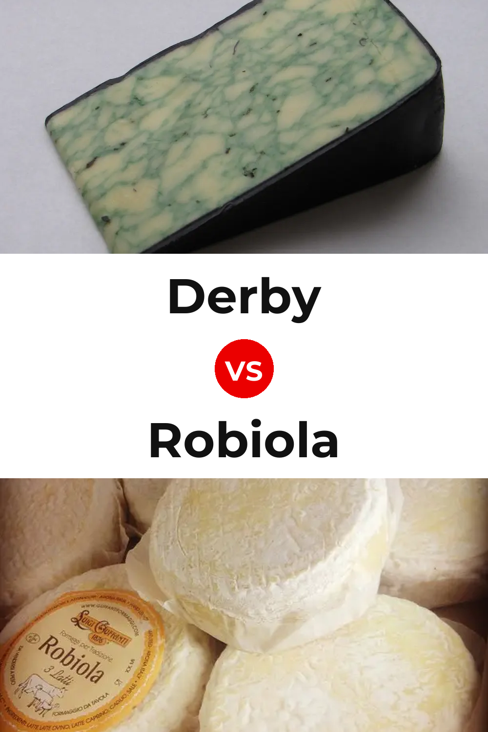 Derby Cheese vs Robiola Cheese Pinterest comparison