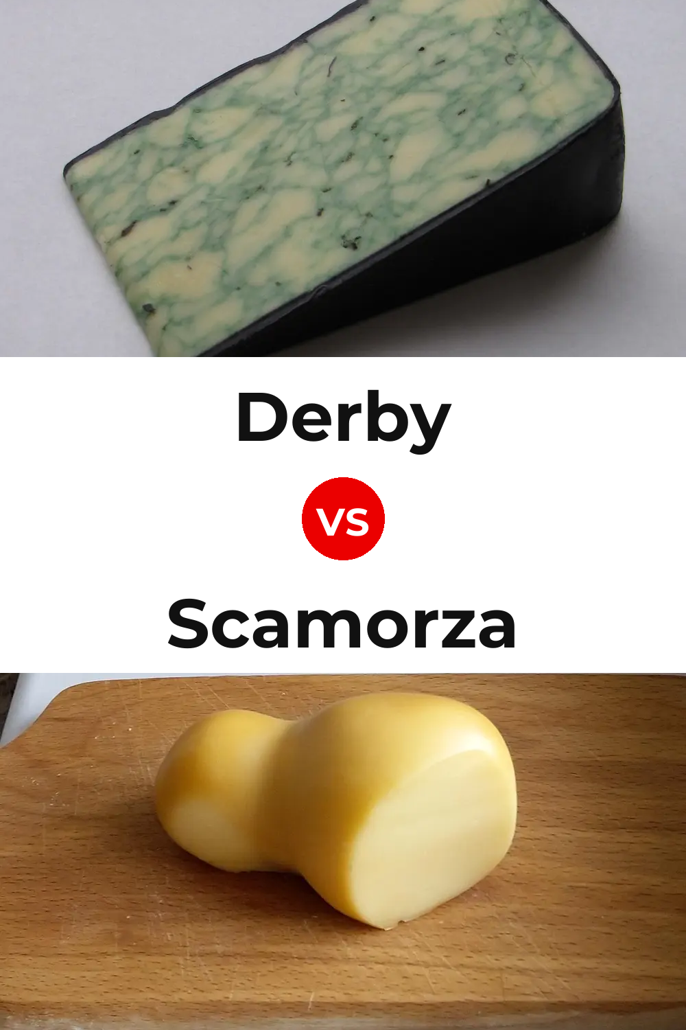 Derby Cheese vs Scamorza Cheese Pinterest comparison