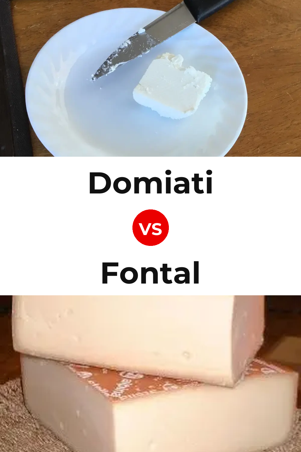 Domiati Cheese vs Fontal Cheese Pinterest comparison