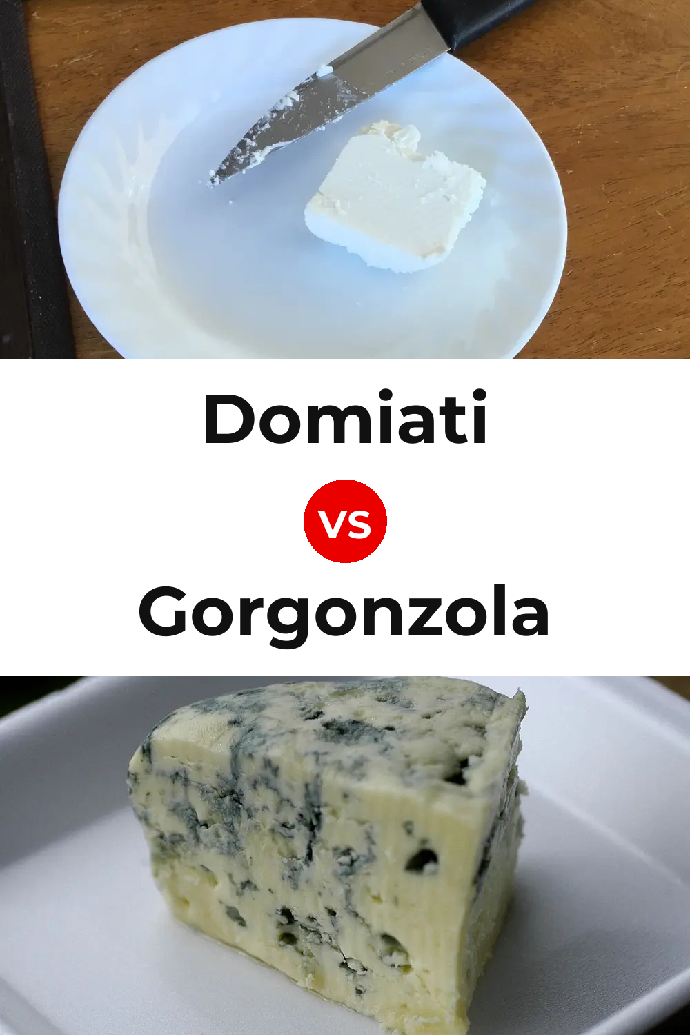 Domiati Cheese vs Gorgonzola Cheese Pinterest comparison